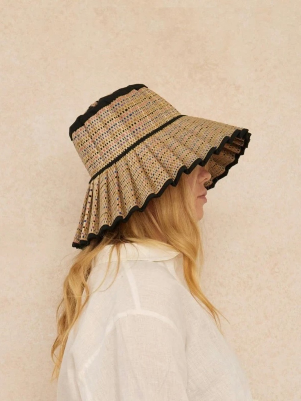 Lorna Murray Biscuit Bay Capri Hat, Size Small, Brim Length Maxi